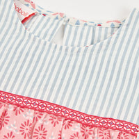 Camicia Popeline Combinata per Ragazza Boboli