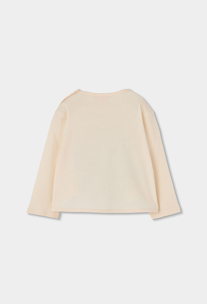 Maglietta Jersey Bambina Ecru Boboli