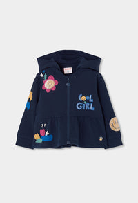 Giacca Felpata Bambina Marinaio Boboli