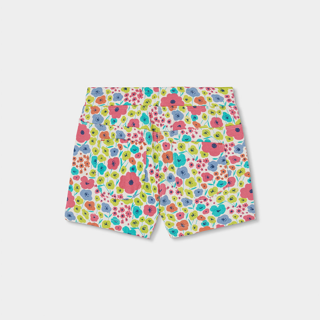 Short in Felpa Fiori per Ragazza Boboli
