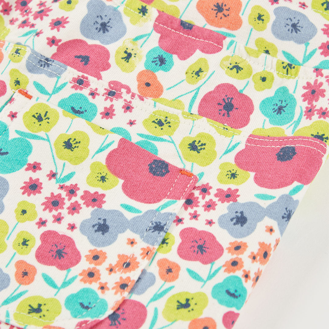 Short in Felpa Fiori per Ragazza Boboli