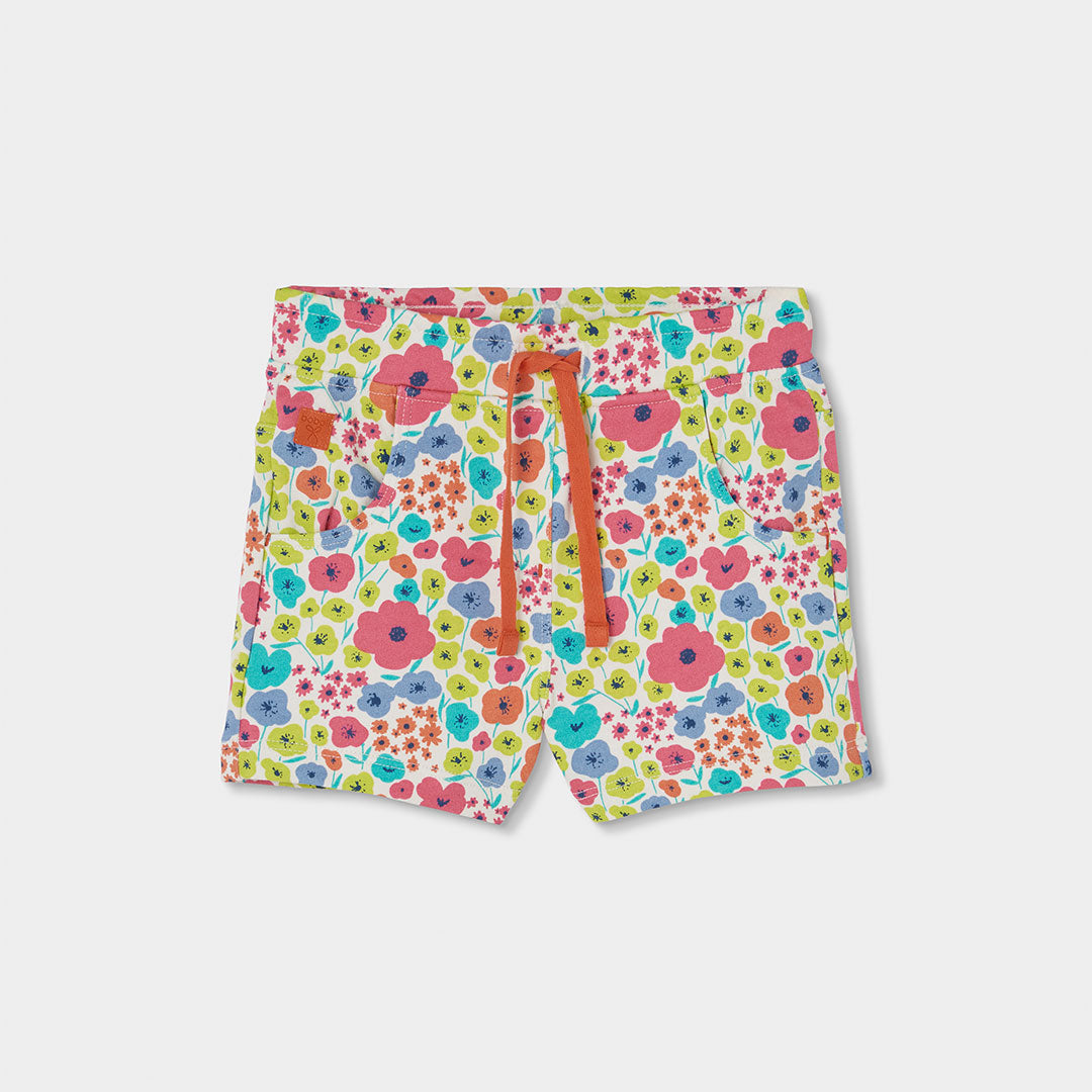 SHORT IN FELPA FIORI PER RAGAZZA -BCI