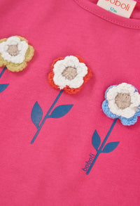 Maglietta Jersey Neonata Fucsia Boboli