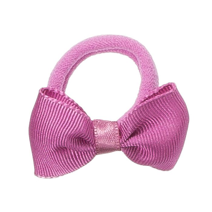 Elastici per Capelli con Mini Fiocco in Raso Siena