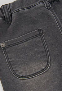 Pantaloni Denim Bambina Nero Boboli