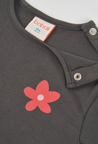 Maglietta Jersey Bambina Antracite Boboli
