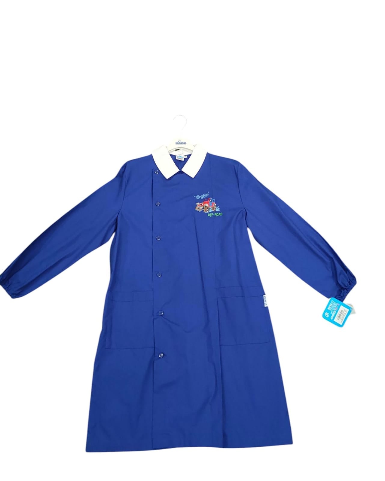 GREMBIULE BOTTONI SCUOLA MASCHIO 
RICAMO OFF-ROAD