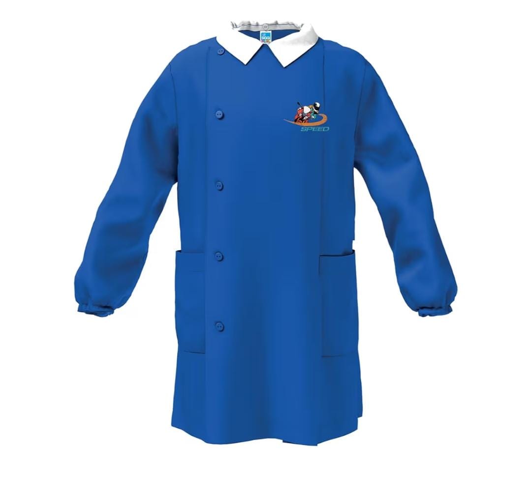 GREMBIULE BOTTONI SCUOLA MASCHIO SPEED MOTO