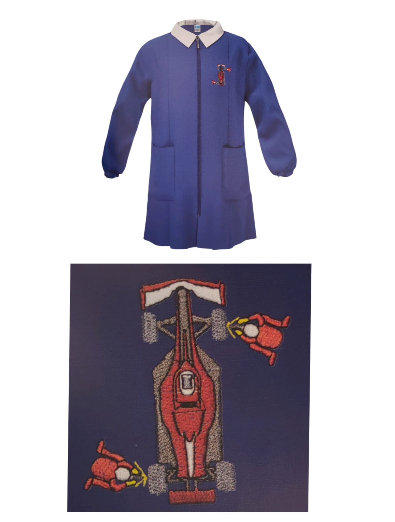 GREMBIULE CERNIERA SCUOLA MASCHIO FORMULA 1