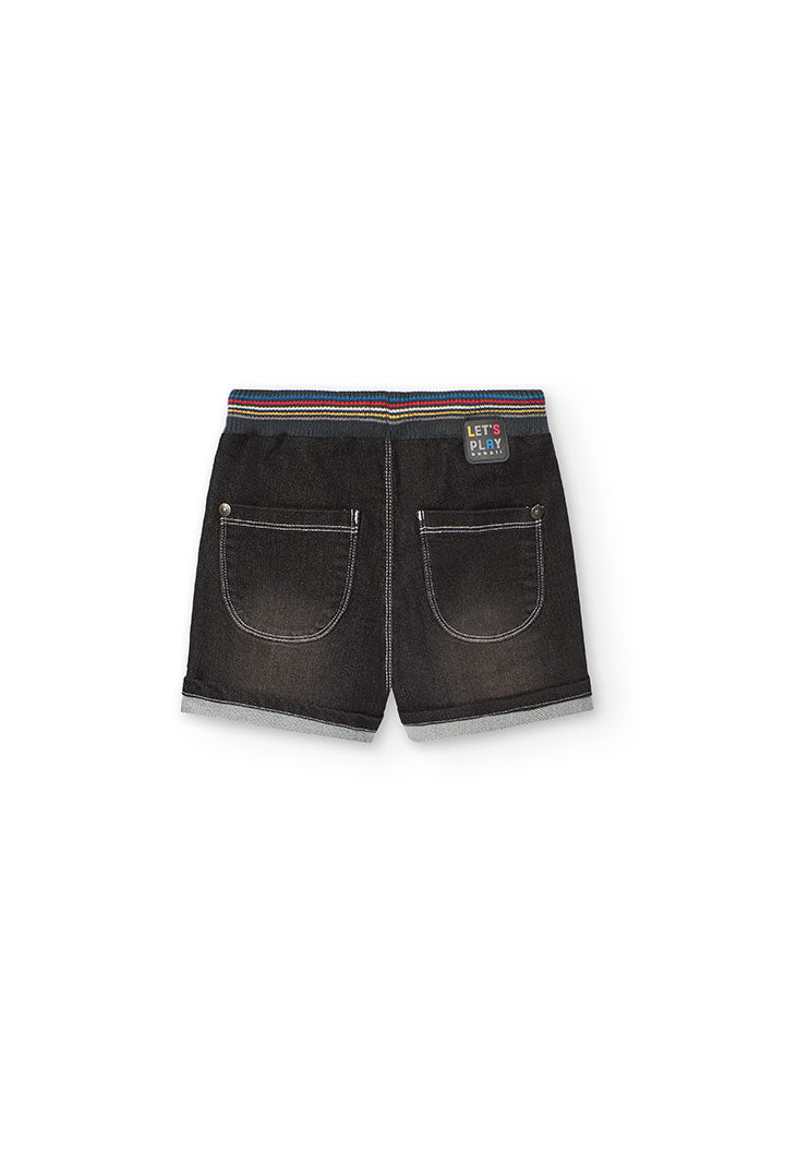 Bermuda Denim Nero Punto per Bambini Boboli