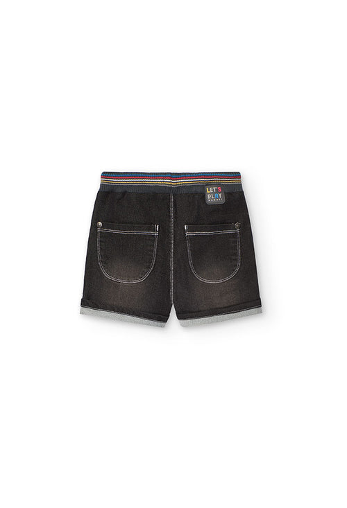 Bermuda Denim Nero Punto per Bambini Boboli