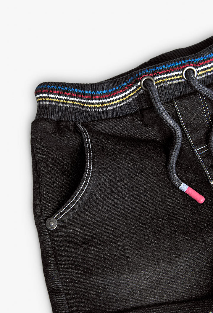 Bermuda Denim Nero Punto per Bambini Boboli
