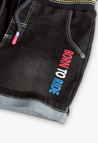 Bermuda Denim Nero Punto per Bambini Boboli