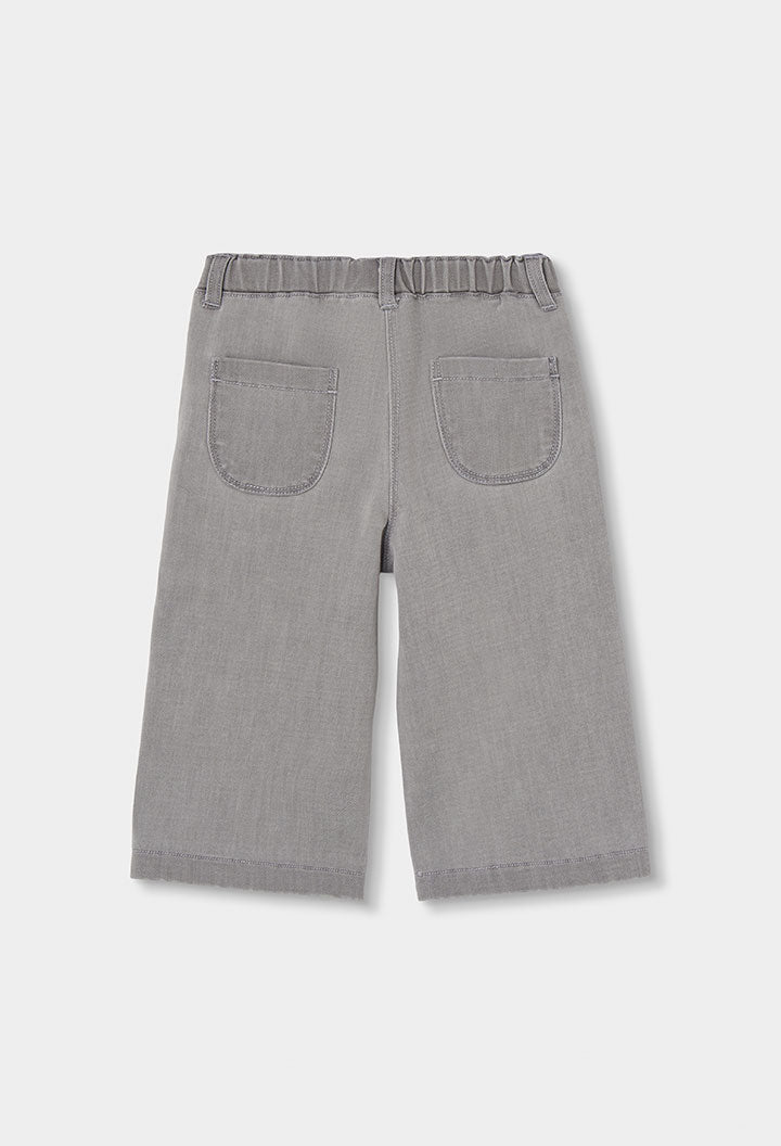 Pantaloni Denim Bambina Grigio Boboli
