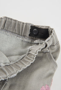 Pantaloni Denim Bambina Grigio Boboli