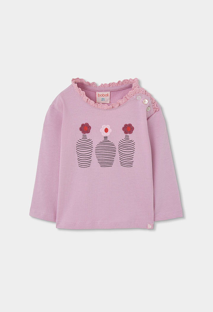 Maglietta Jersey Bambina Orchidea Boboli
