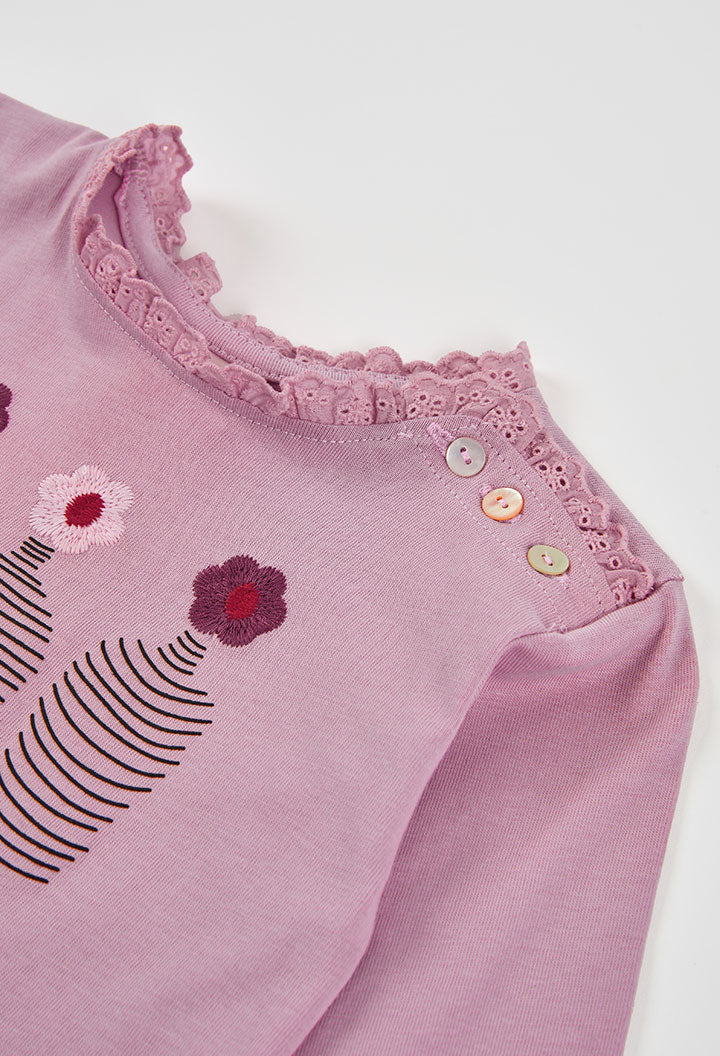 Maglietta Jersey Bambina Orchidea Boboli