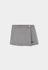 Gonna-short Denim Bambina Grigio Boboli