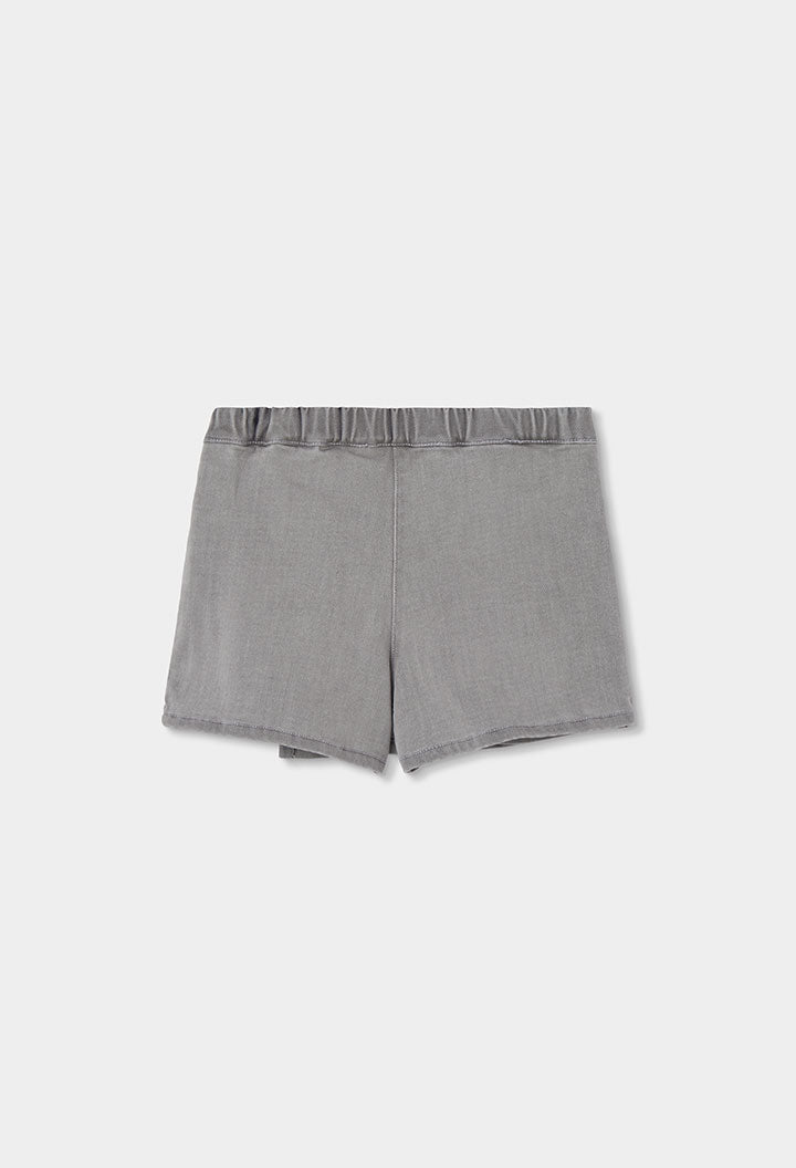 Gonna-short Denim Bambina Grigio Boboli