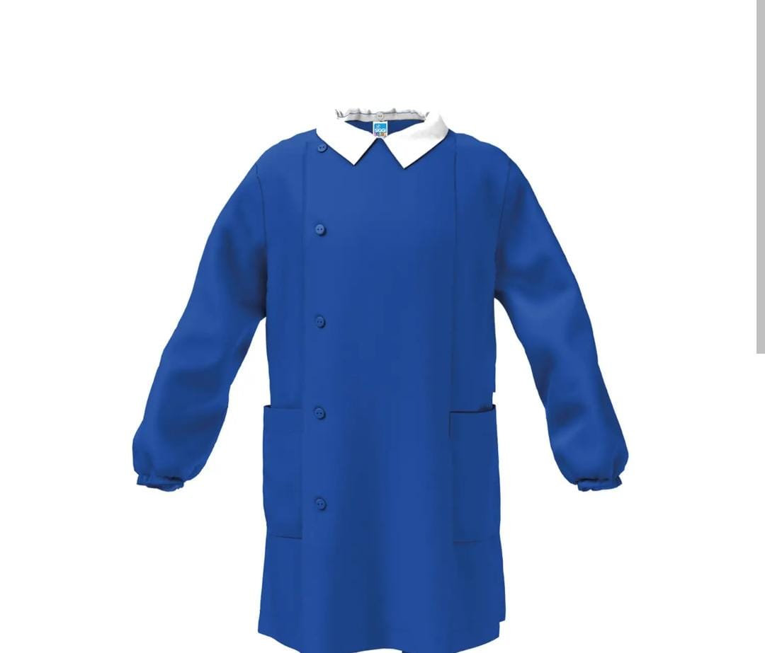 GREMBIULE CERNIERA SCUOLA MASCHIO SENZA RICAMO