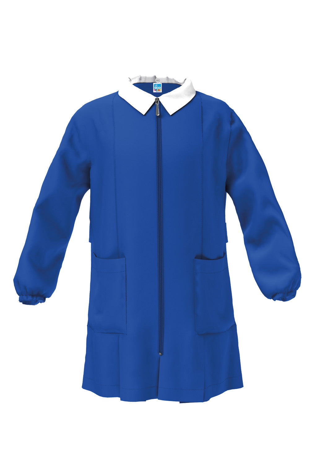 Grembiule Cerniera Scuola Maschio Bluette Senza Ricamo - Siggi