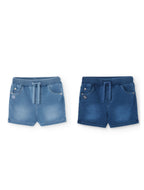 Short in felpa denim per bimbo -BCI