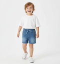 Short in felpa denim per bimbo -BCI