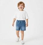 Short in felpa denim per bimbo -BCI