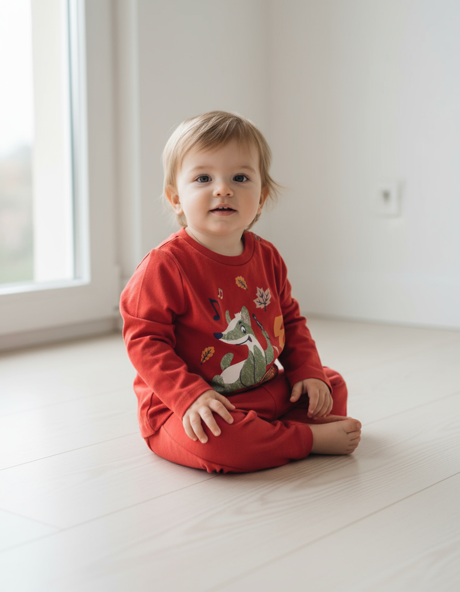 Maglietta jersey basic per neonati e bambini -BCI