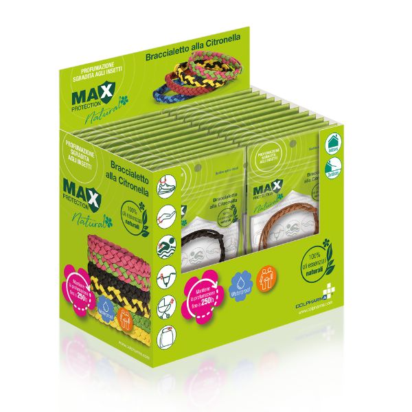 Baby Care Max Protection Braccialetto alla Citronella Ecopelle - Neonati