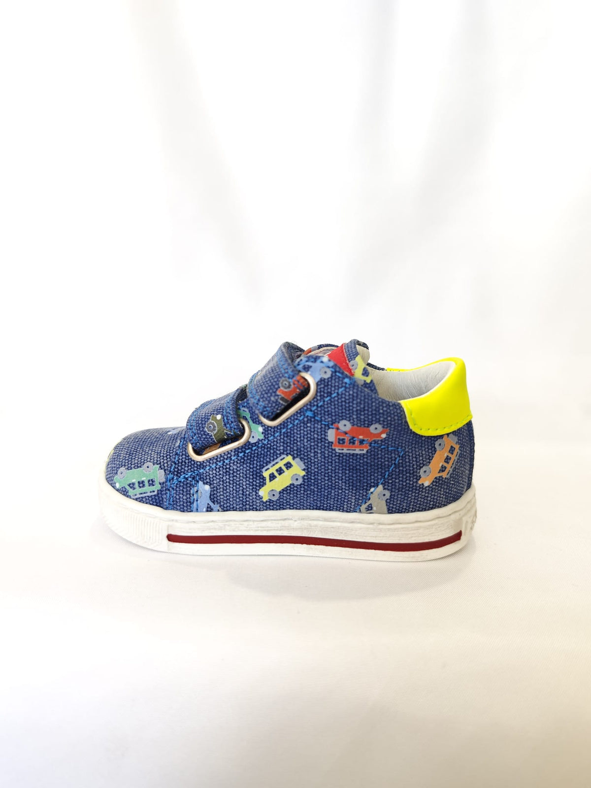 Scarpe Falcotto Sasha Vl Canvas Pr.jeep/gum Azure-yellow Fluo - Neonato