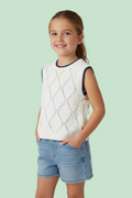 GILET MAGLIA PER RAGAZZA