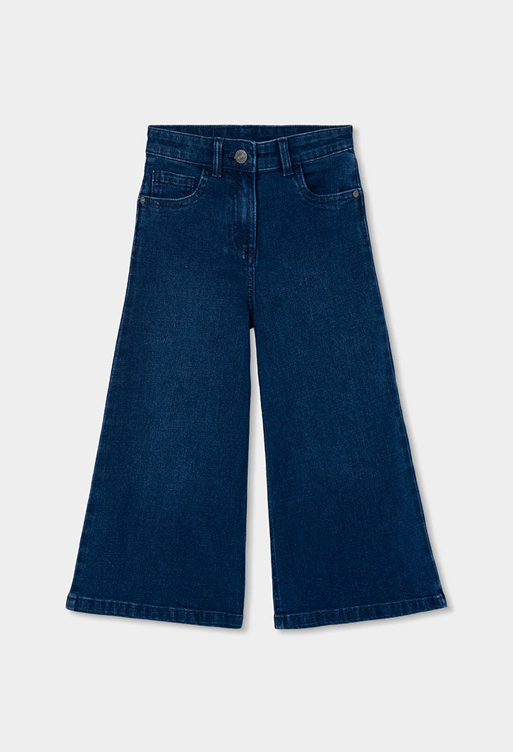 Pantaloni Denim Elastico Ragazza Azzurro Boboli