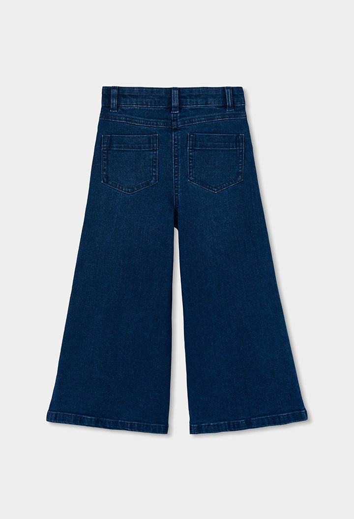 Pantaloni Denim Elastico Ragazza Azzurro Boboli