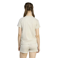T-shirt Bambini e Ragazzi Logo Centrale Beige Adidas