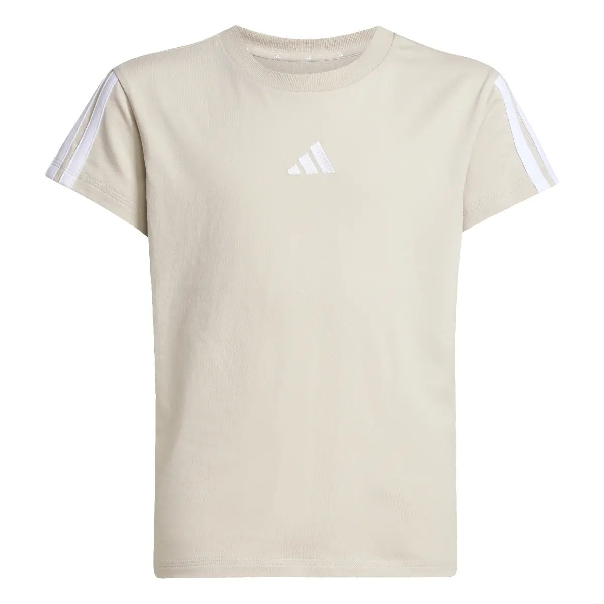T-shirt Bambini e Ragazzi Logo Centrale Beige Adidas