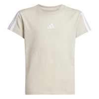 T-shirt Bambini e Ragazzi Logo Centrale Beige Adidas