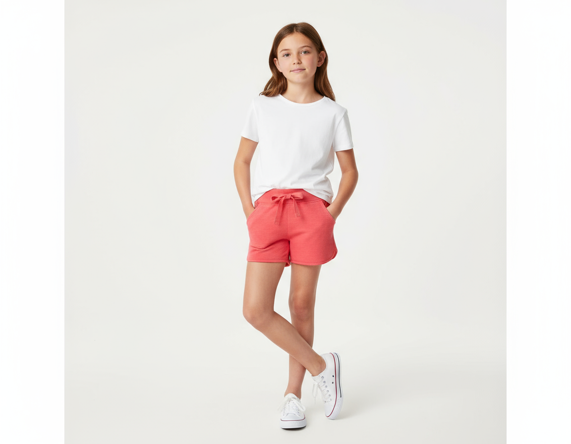 Short felpato flame per ragazza -BCI