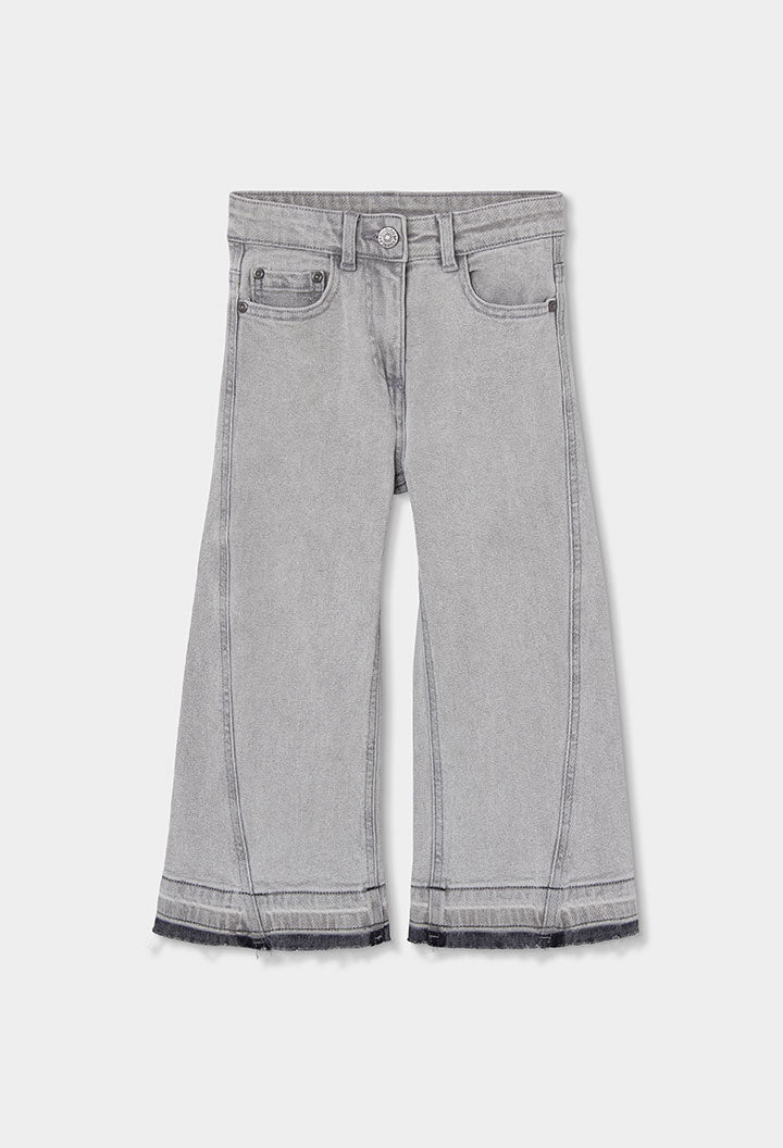 Pantaloni Denim Elastico Ragazza Grigio Boboli