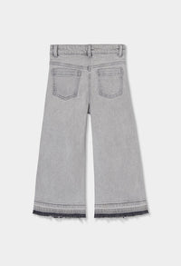 Pantaloni Denim Elastico Ragazza Grigio Boboli