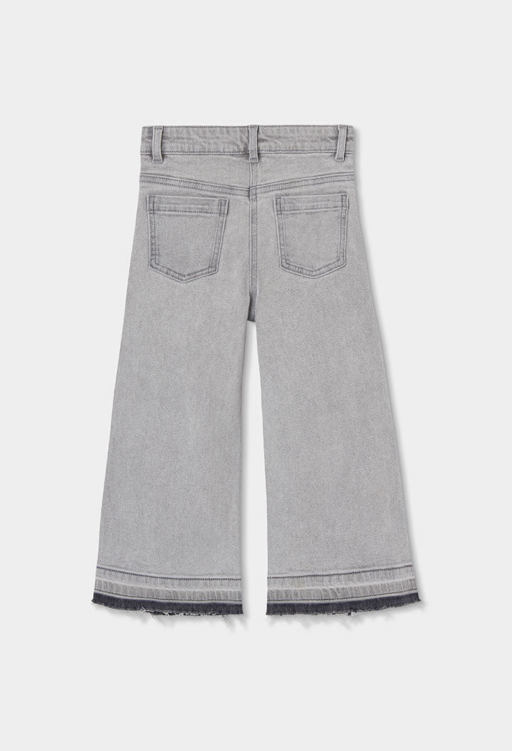 Pantaloni Denim Elastico Ragazza Grigio Boboli