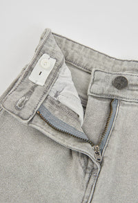 Pantaloni Denim Elastico Ragazza Grigio Boboli