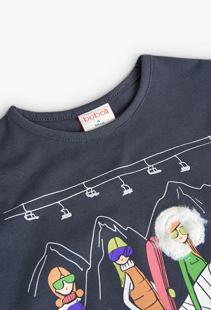 T-shirt Manica Lunga Boboli Ragazza