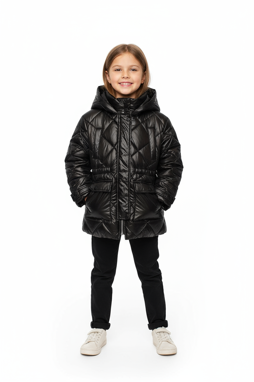 Parka tessuto tecnico per ragazza