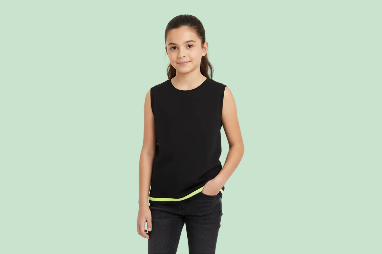MAGLIETTA JERSEY ELASTICO PER RAGAZZA -BCI