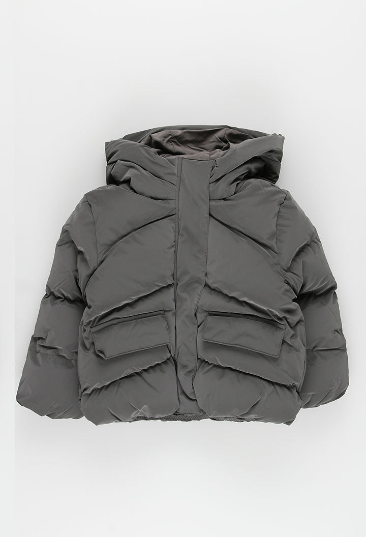 Parka Tessuto Tecnico Ragazza Piombo Boboli