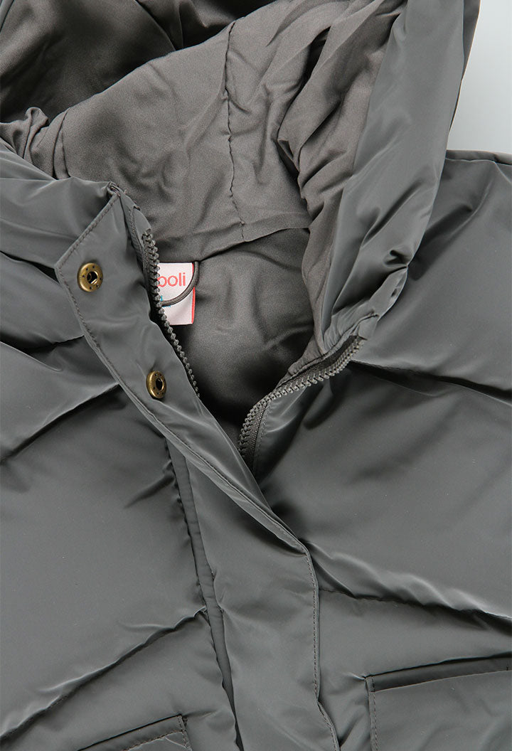 Parka Tessuto Tecnico Ragazza Piombo Boboli