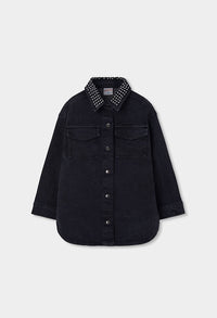 Vestito Denim Ragazza Nero Boboli