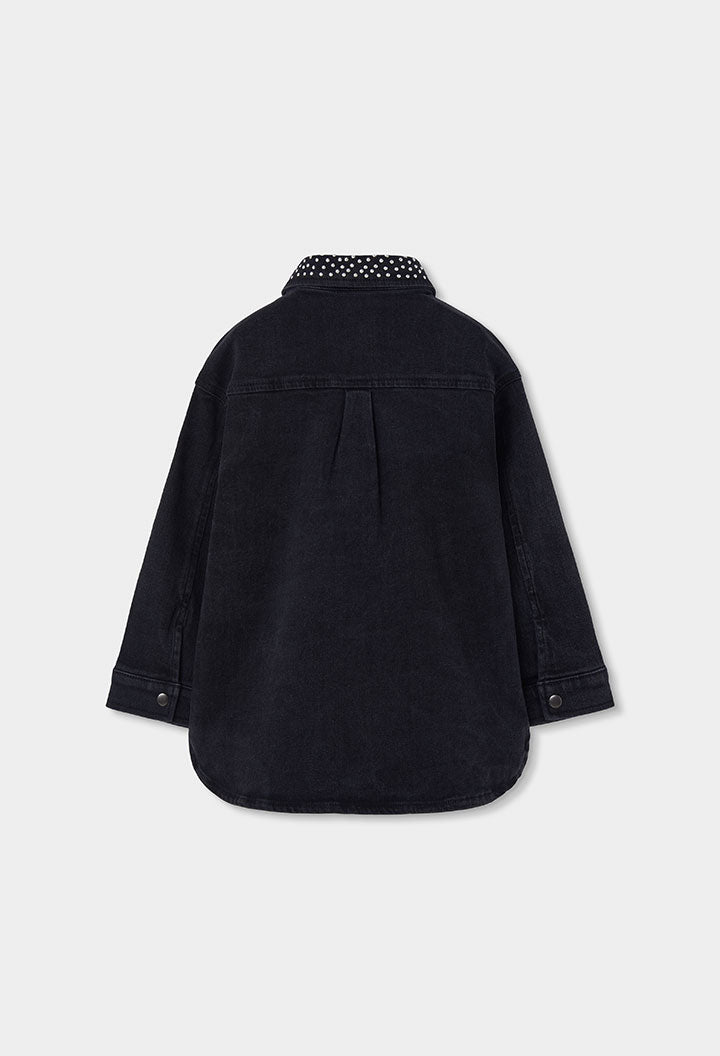 Vestito Denim Ragazza Nero Boboli