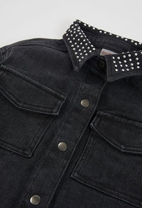 Vestito Denim Ragazza Nero Boboli